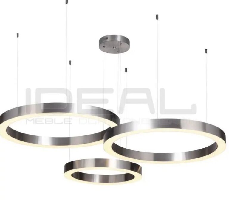 Lampa wisząca glamour Ring Circle 40+60+60 LED NA 1 PODSUFITCE