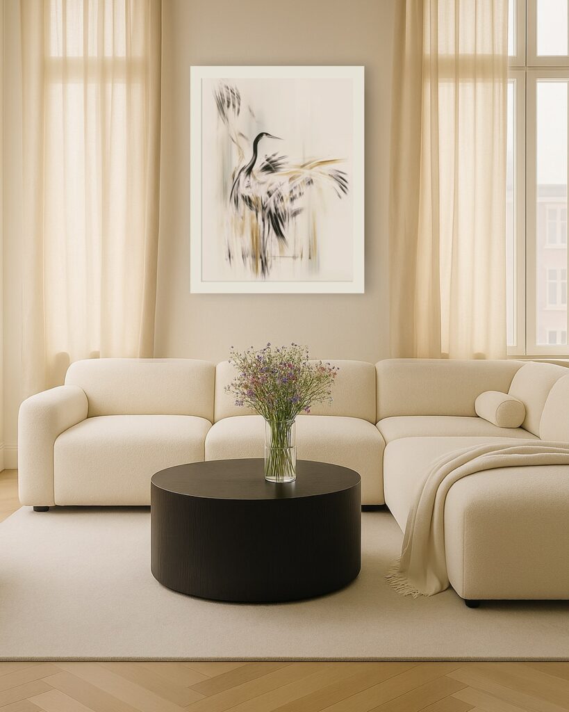 obrazy inspirowane żurawiami